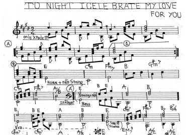 To Night I Celebrate My Love For You sheet