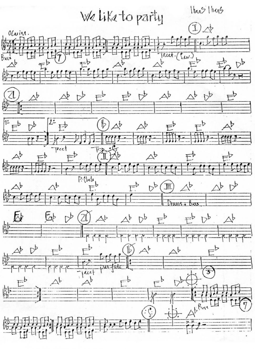 We Like To Party sheet