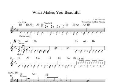 What Makes You Beautiful sheet