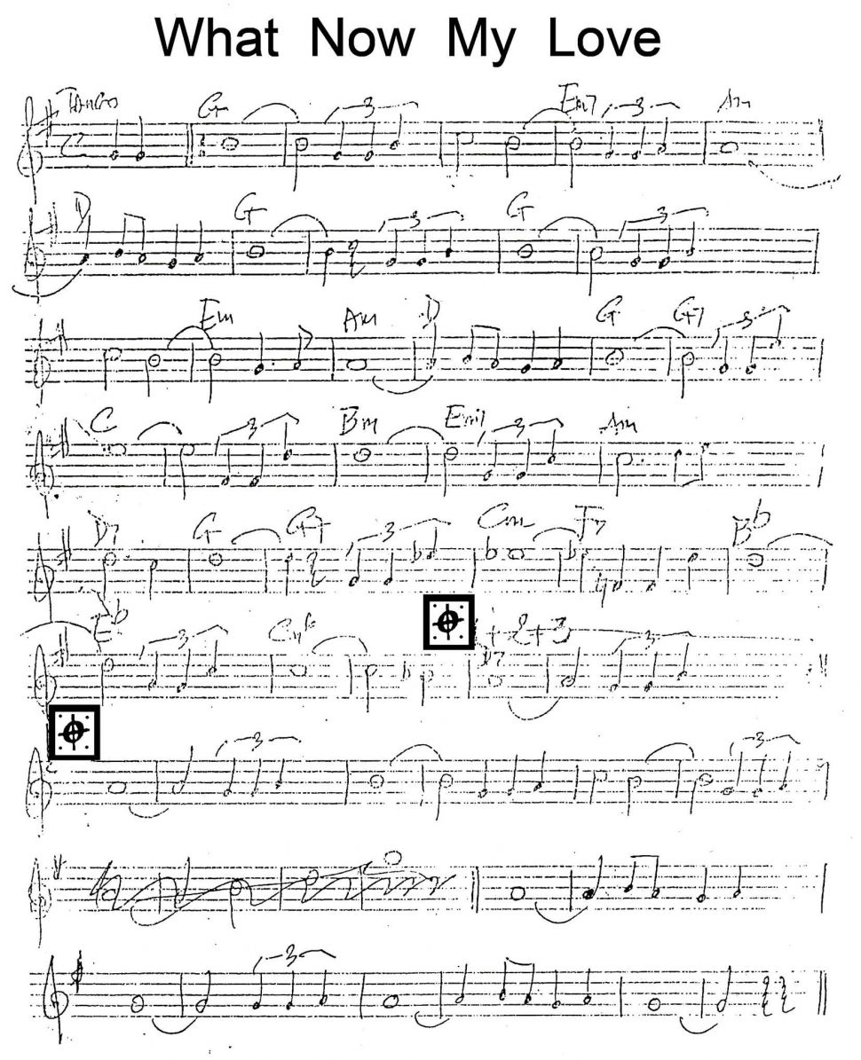 What Now My Love sheet