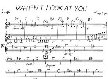 When I Look At You sheet