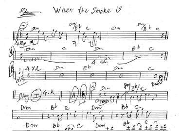 When The Smoke Is sheet