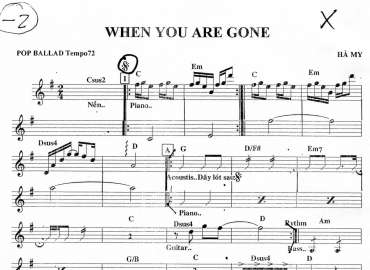 When You Are Gone sheet