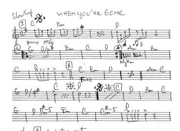 When You're Gone sheet