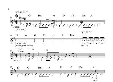 Where Is The Feeling sheet