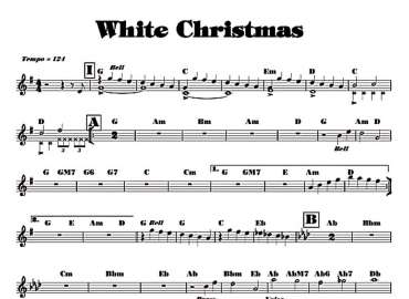 White Christmas sheet