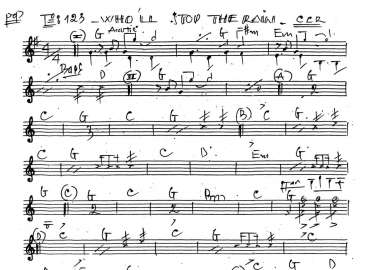 Who'll Stop The Rain sheet