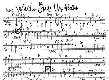Whou Stop The Rain sheet