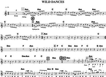Wild Dances sheet