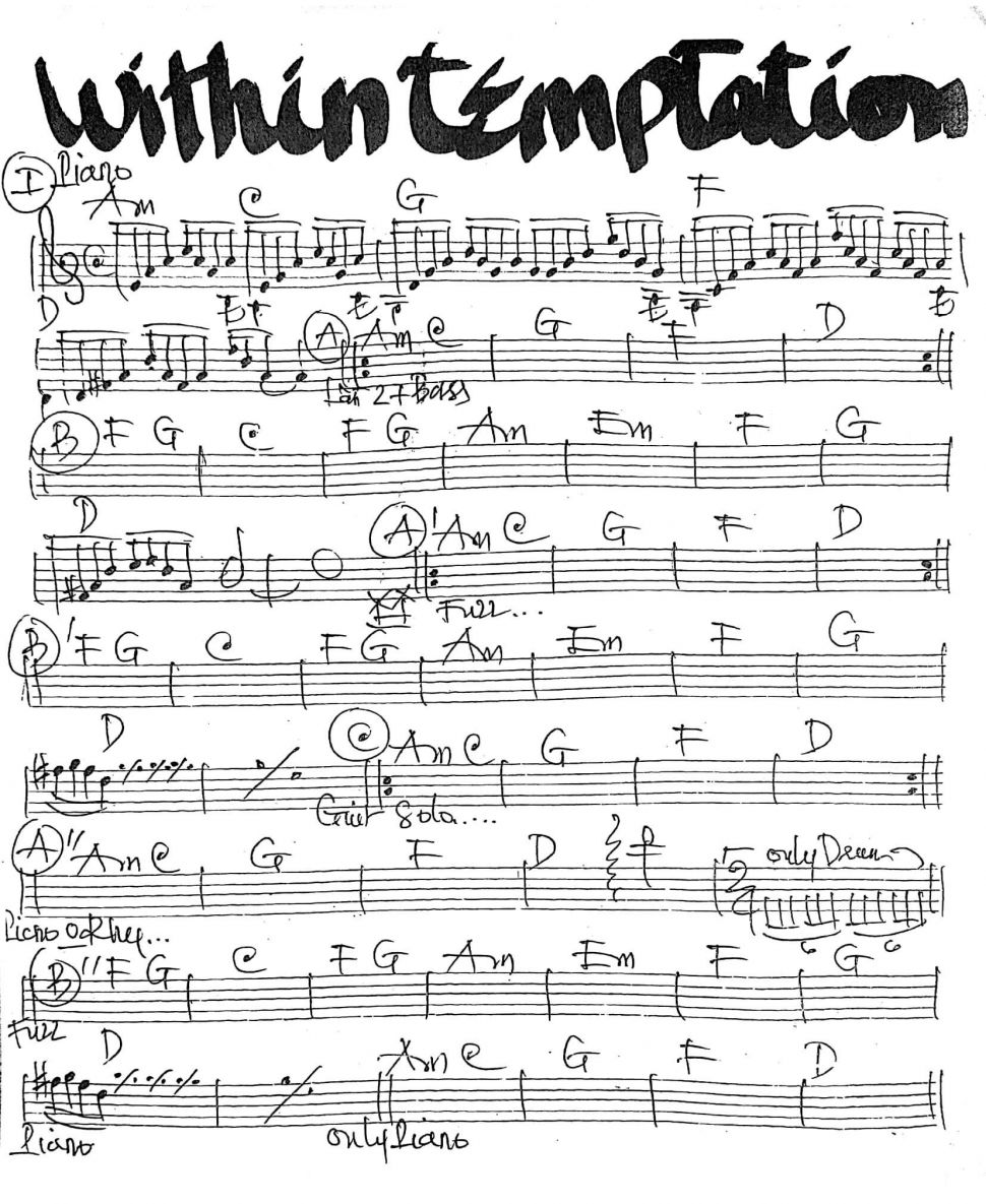 Within Temptation sheet