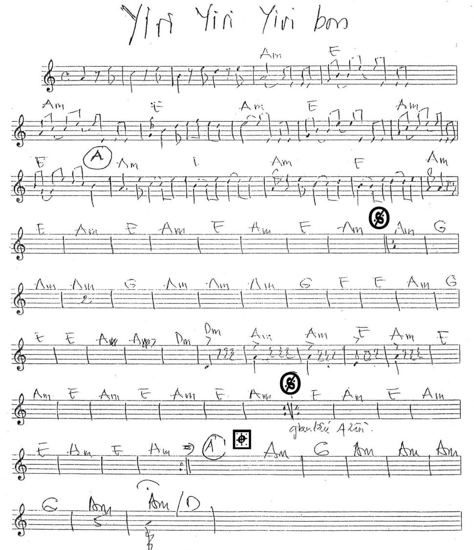 Yin Yin Yin bon sheet