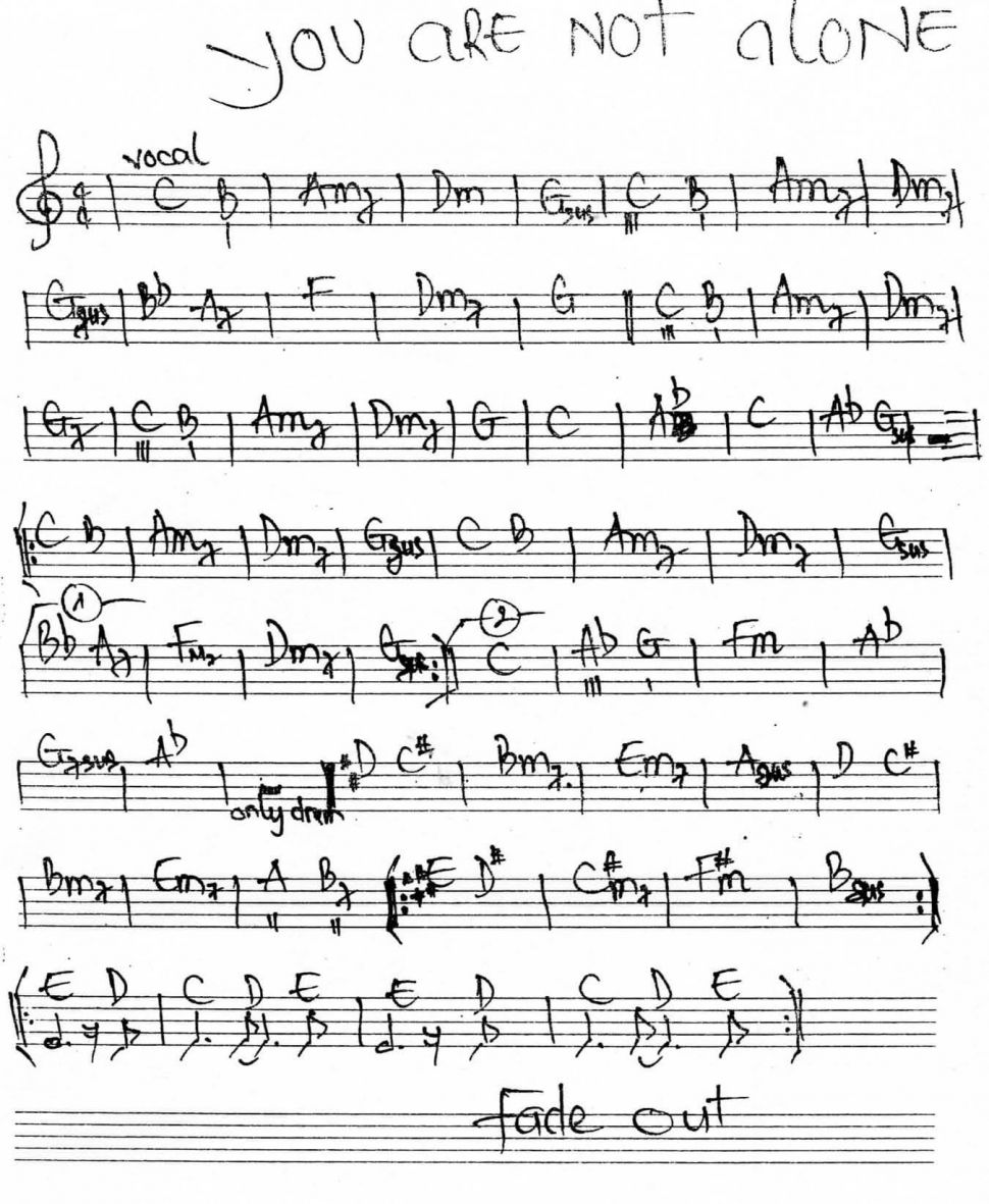 You are not alone sheet