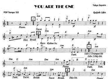 You are the one sheet