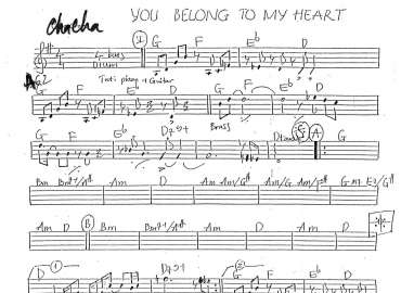You belong to my heart sheet