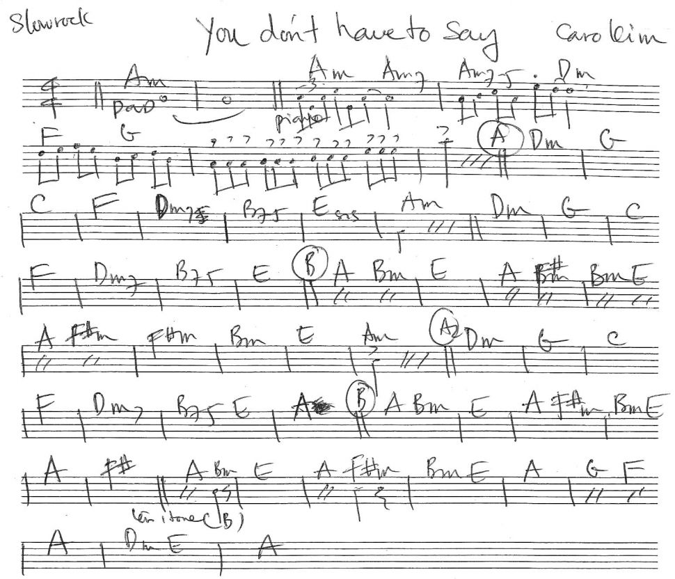 You don't have to say sheet