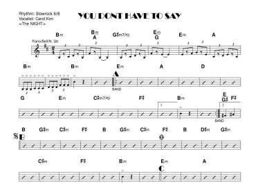 You dont have to say sheet