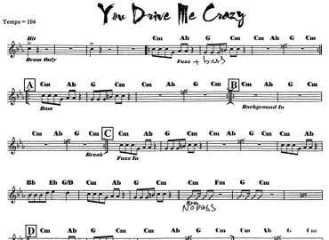 You drive me crazy sheet