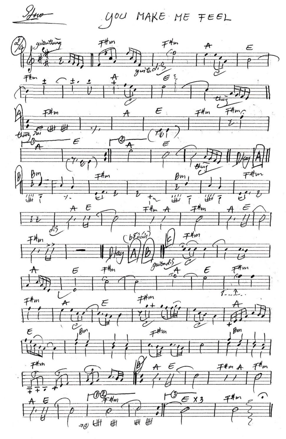 You make me teel sheet