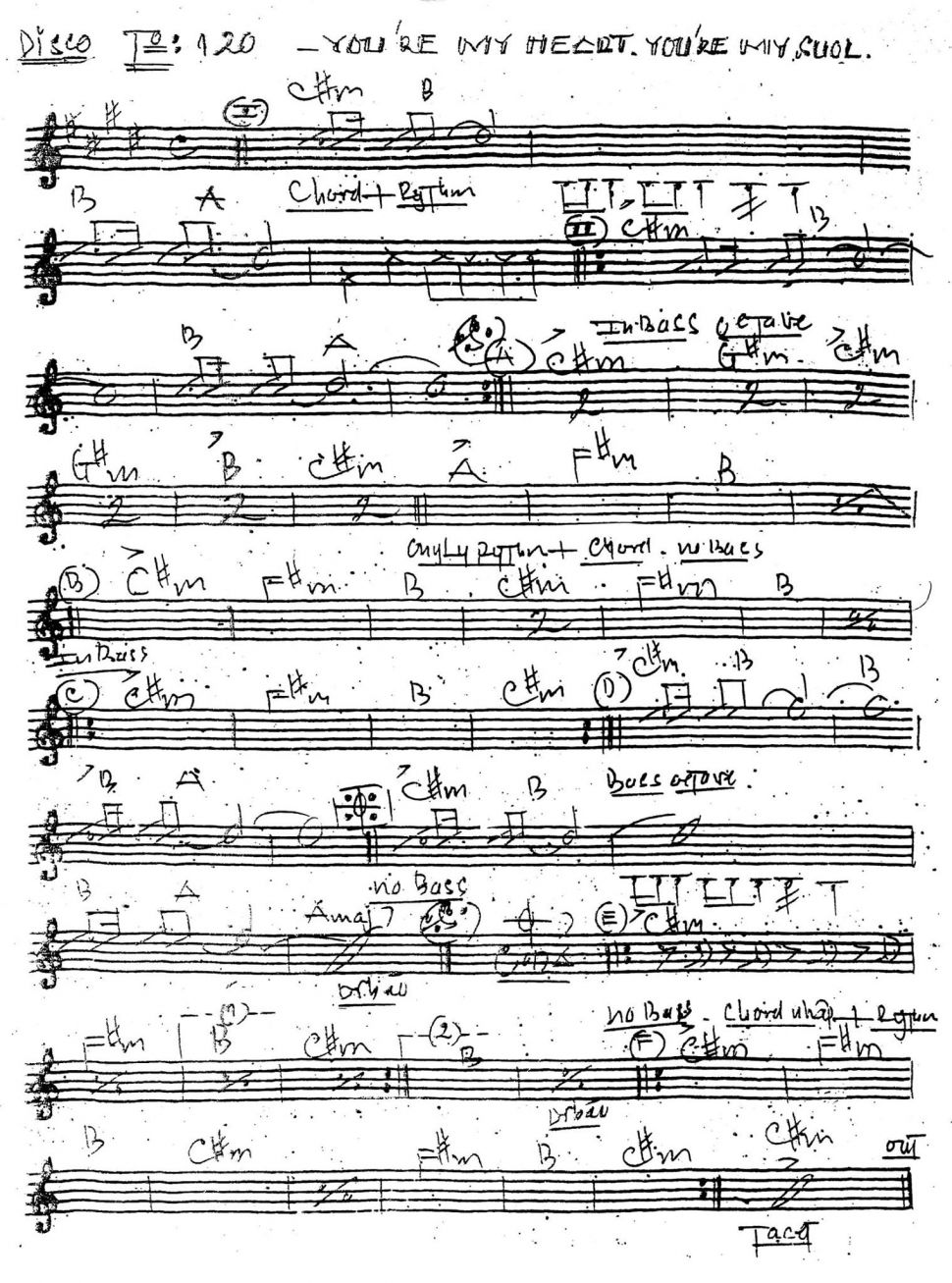 You're my heart - You're my suol sheet