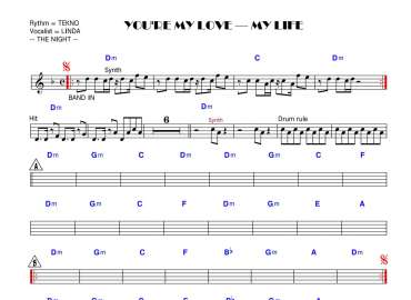 You're my love - my life sheet