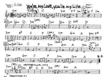You're my love - You're my life sheet