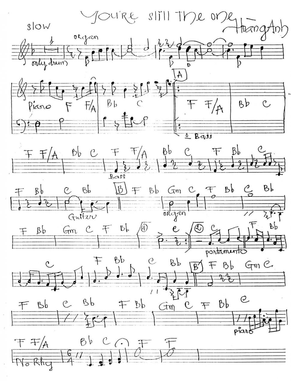 You're slill the one sheet