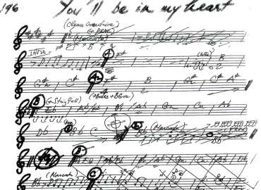 You't be in my heart sheet