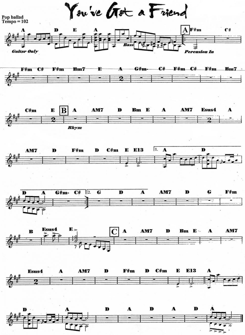 You've got a friend sheet