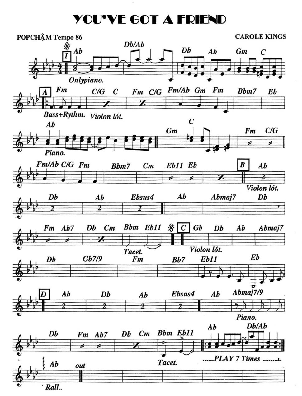 You've got a friend sheet