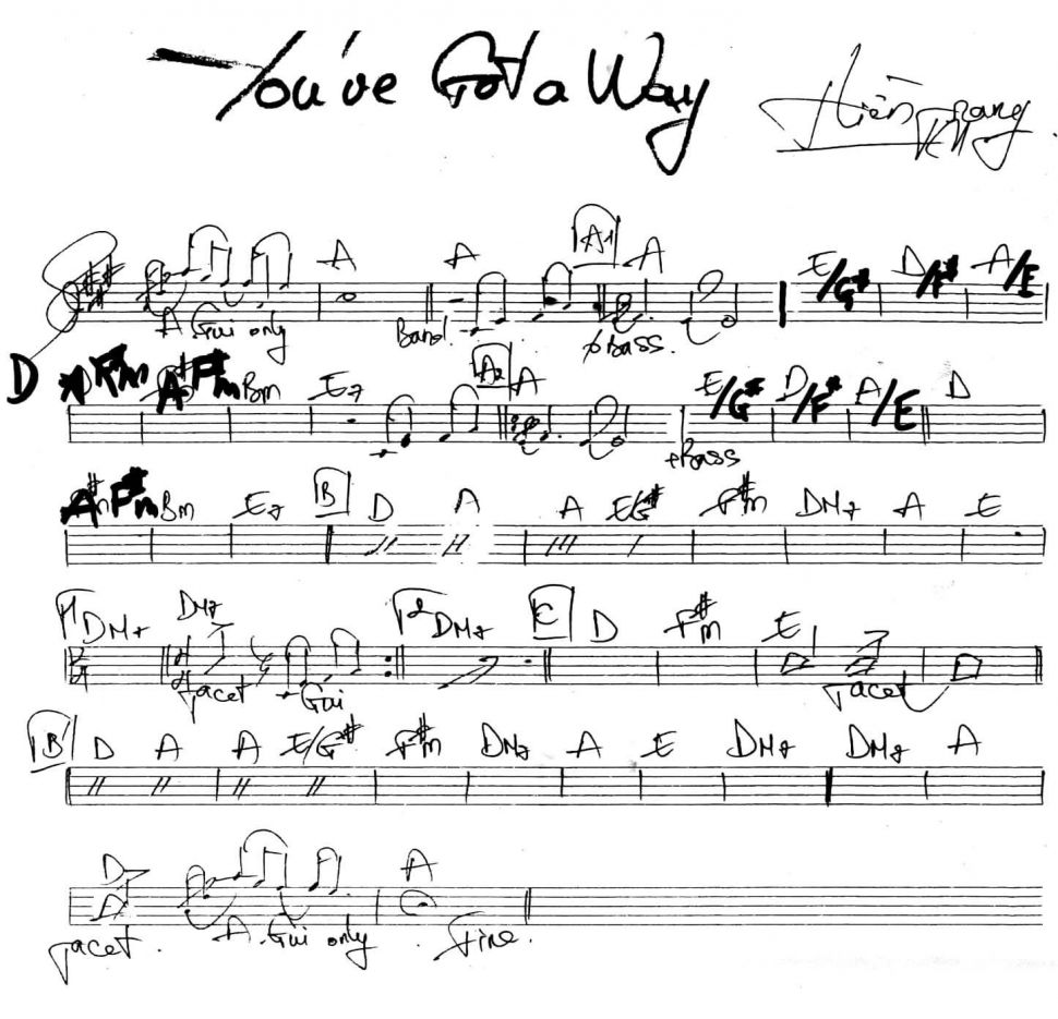 You've got a way sheet