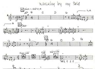 Walking By My Self sheet