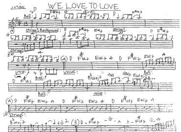 We Love To Love sheet