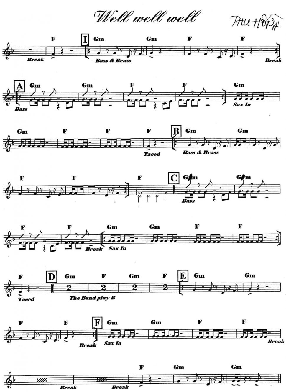 Well Well Well sheet