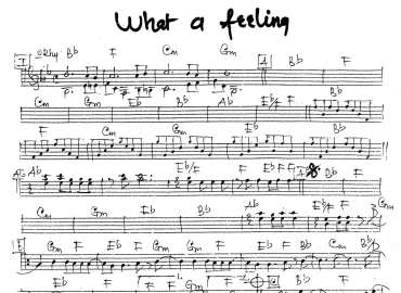 What A Feeling sheet