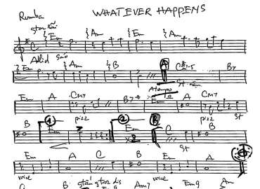 What Ever Happens sheet