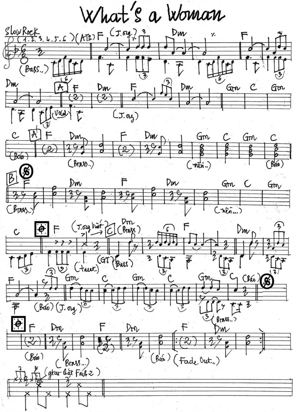 What's A Woman sheet