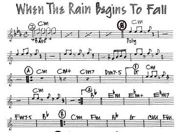 When The Rain Begins To Fall sheet