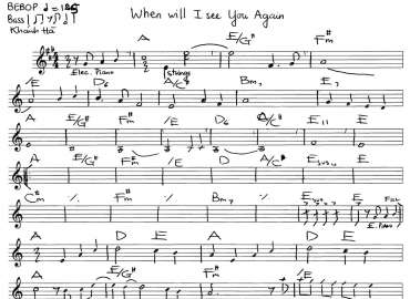When Will I See You Again sheet
