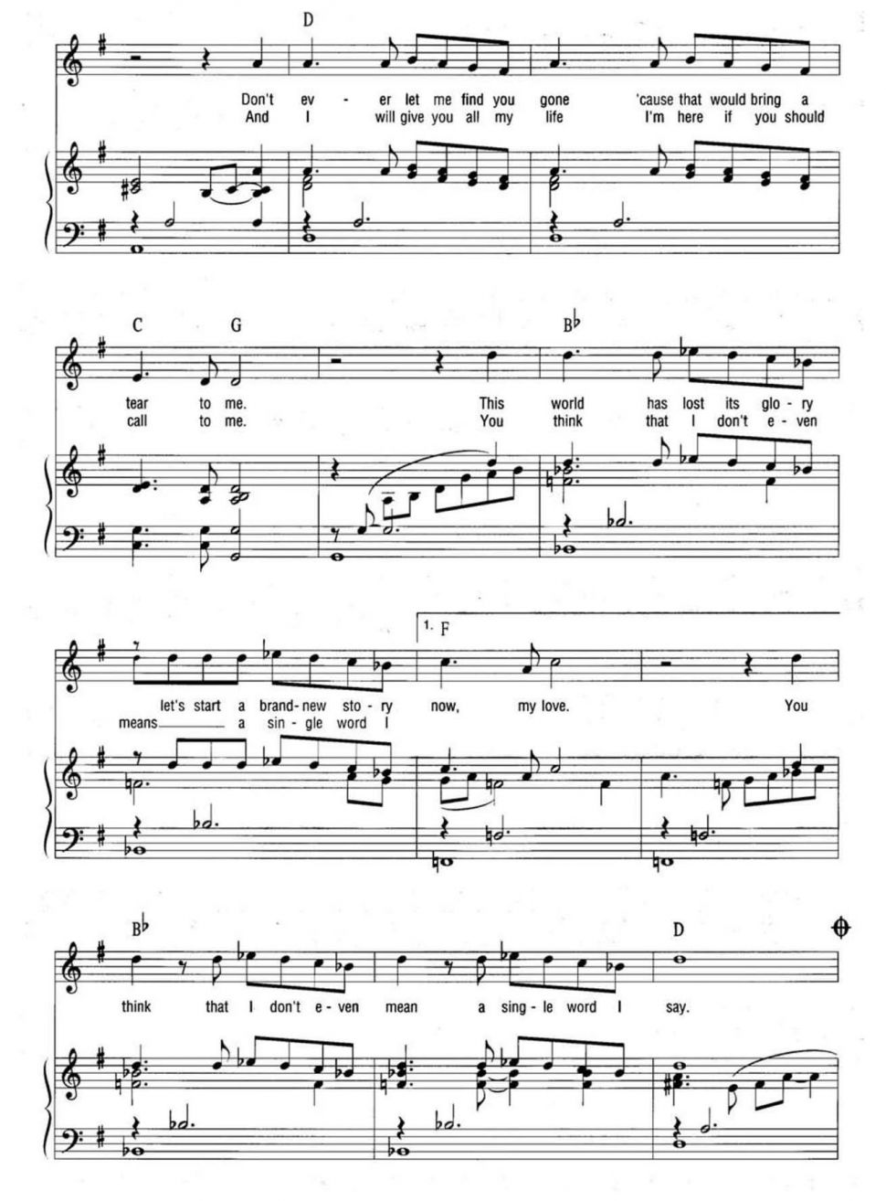 When You Tell That You Love Me sheet