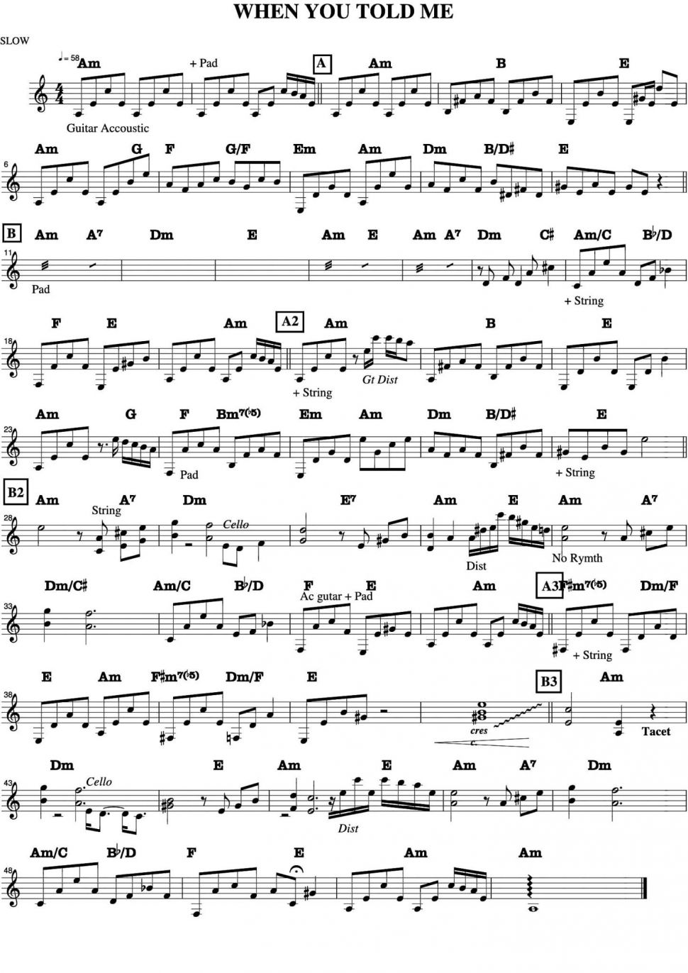 When You Told Me sheet