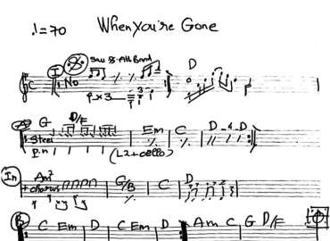 When You're Gone sheet