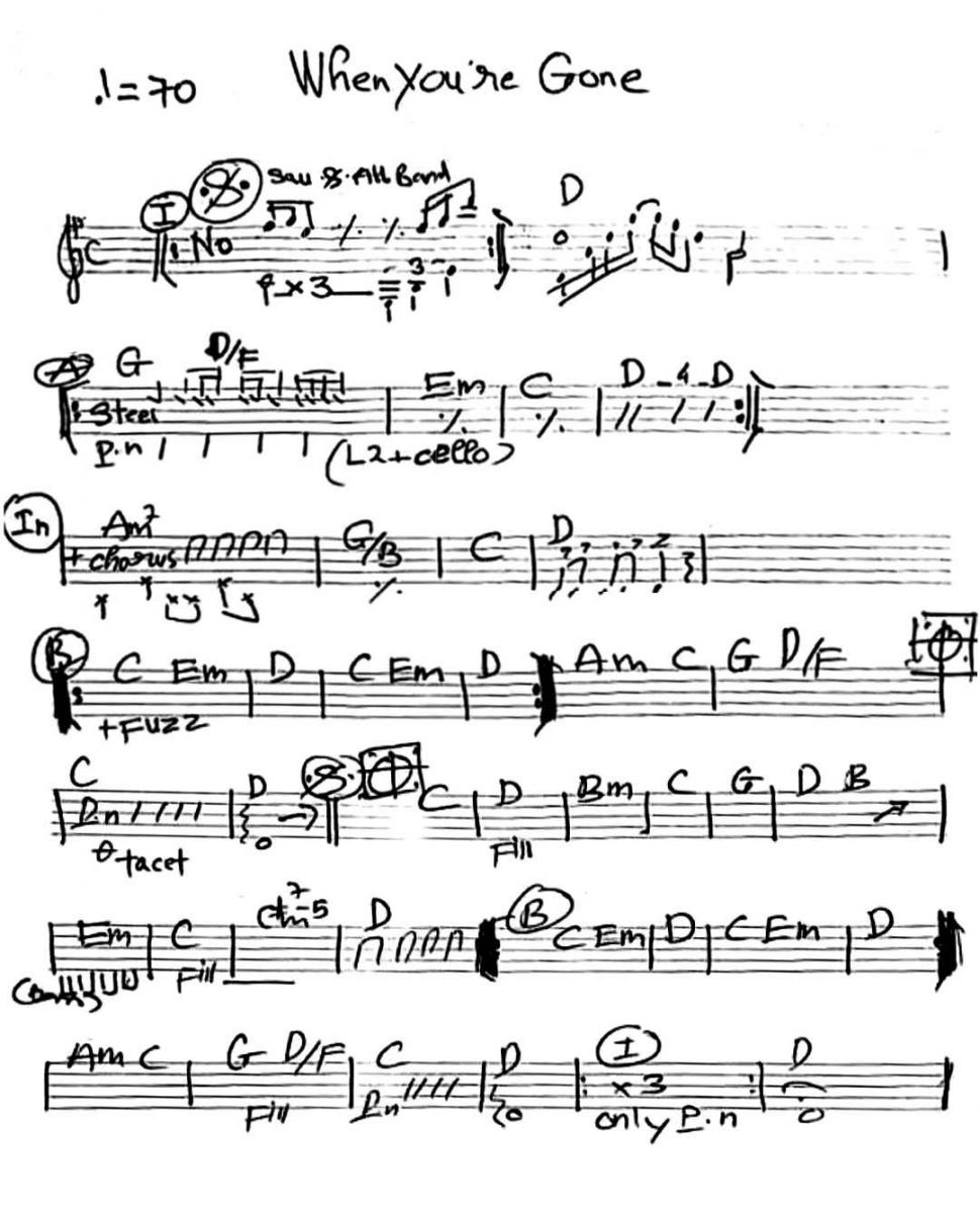 When You're Gone sheet