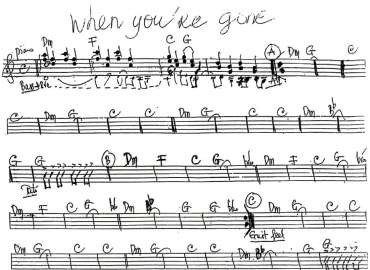 When You're Gone sheet