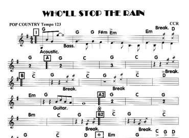 Who'll Stop The Rain sheet