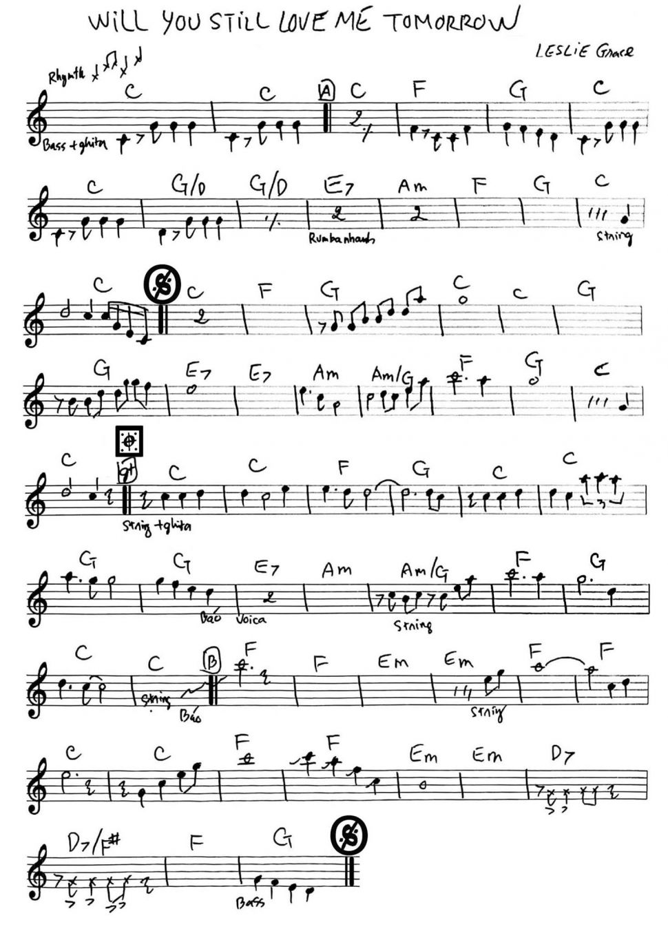 Will You Still Love Me Tomorrow sheet