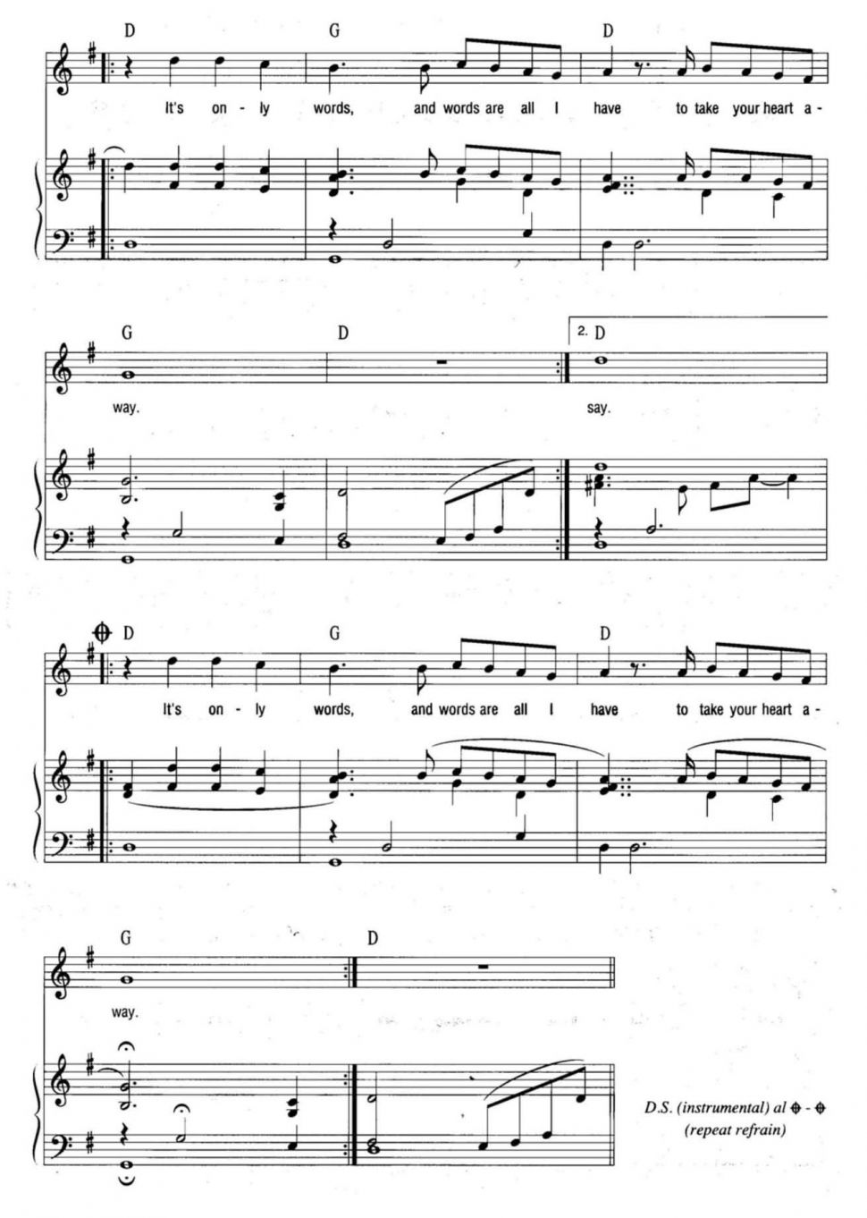 Will You Still Love Me Tomorrow sheet