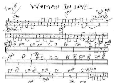 Woman In Love sheet