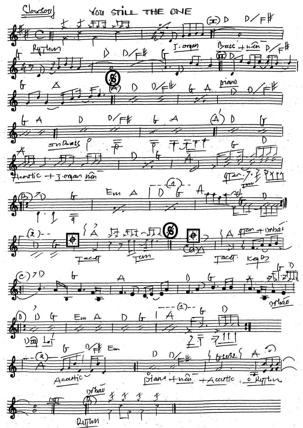 You still the one sheet