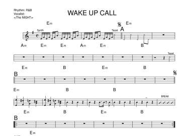 Wake Up Call sheet