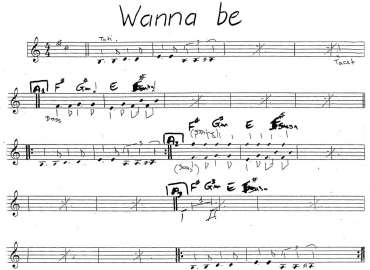 Wanna Be sheet